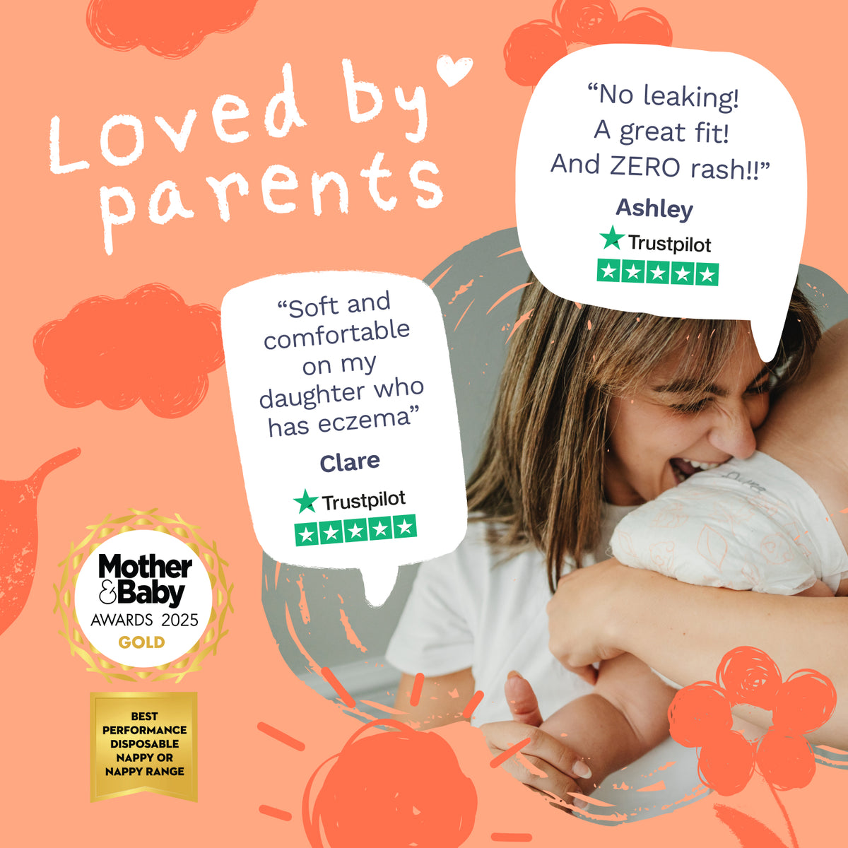 Nappies - Super Soft & Safe for Sensitive Skin